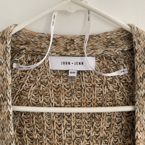 Oversized Taupe Knit Cardigan - Picture 2 of 5